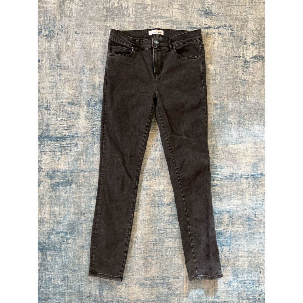 Loft Black Legging Crop Denim Jeans Size 2 / 26"